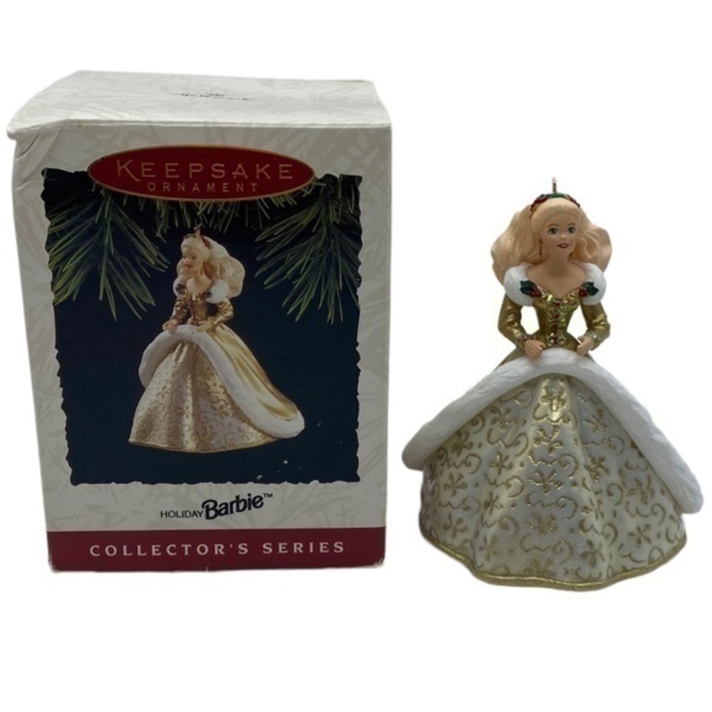 Hallmark Vintage Holiday Barbie 2nd in the Series Christmas Ornament 1994